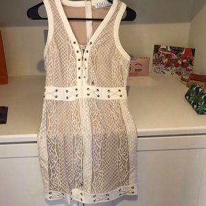 White lace dress